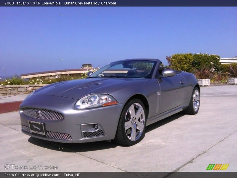 Lunar Grey Metallic / Charcoal 2008 Jaguar XK XKR Convertible