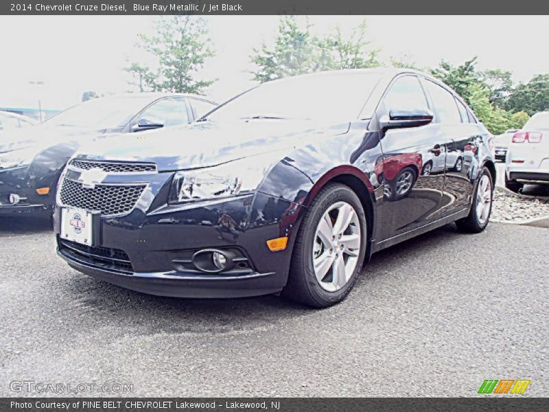 Blue Ray Metallic / Jet Black 2014 Chevrolet Cruze Diesel