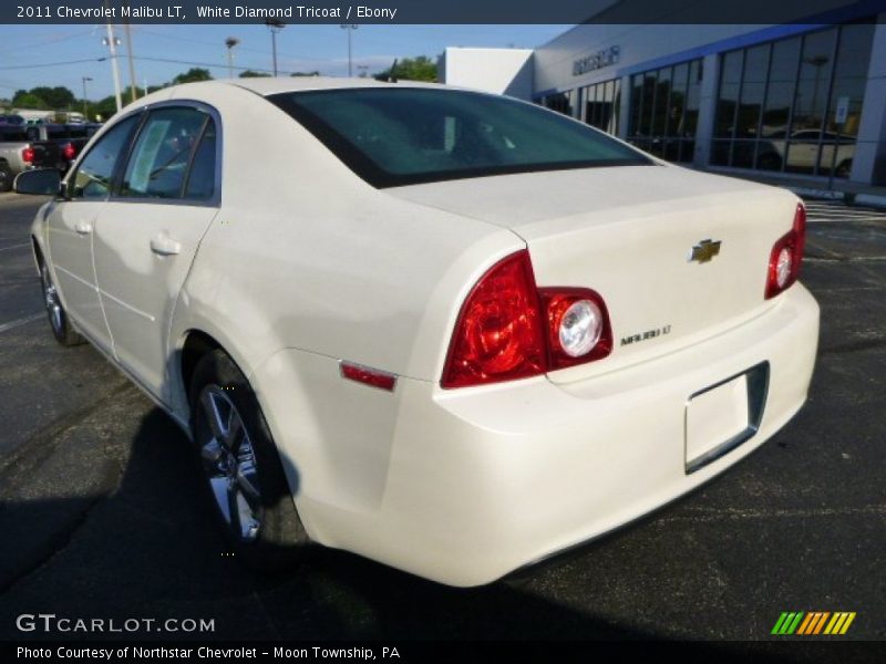 White Diamond Tricoat / Ebony 2011 Chevrolet Malibu LT