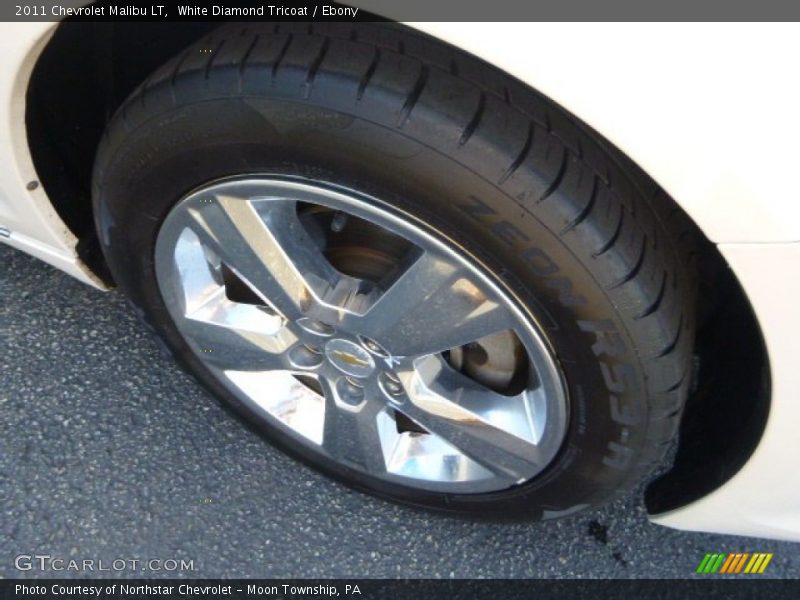 White Diamond Tricoat / Ebony 2011 Chevrolet Malibu LT