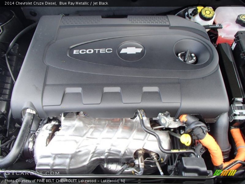 Blue Ray Metallic / Jet Black 2014 Chevrolet Cruze Diesel