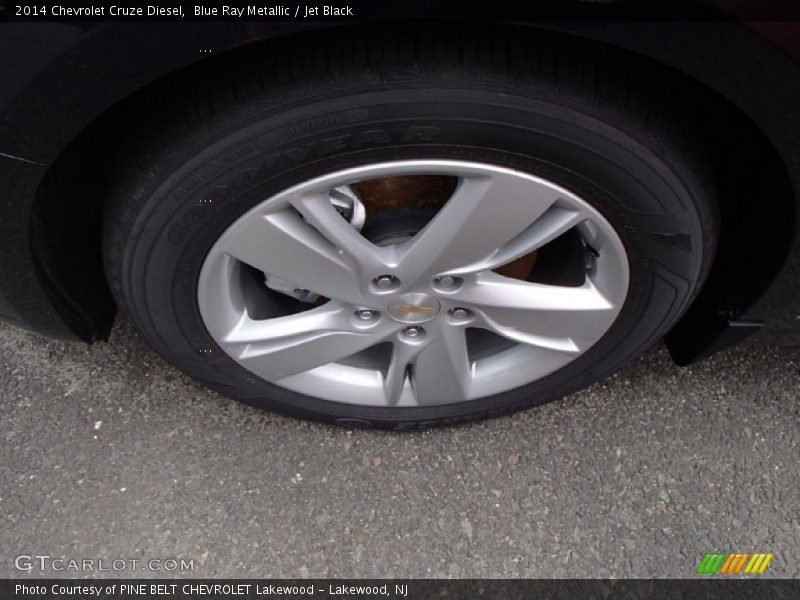 Blue Ray Metallic / Jet Black 2014 Chevrolet Cruze Diesel