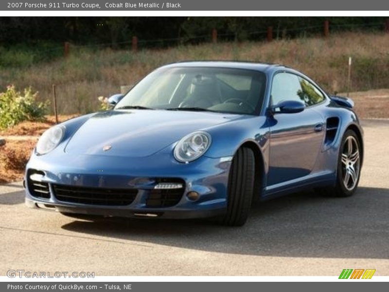 Cobalt Blue Metallic / Black 2007 Porsche 911 Turbo Coupe