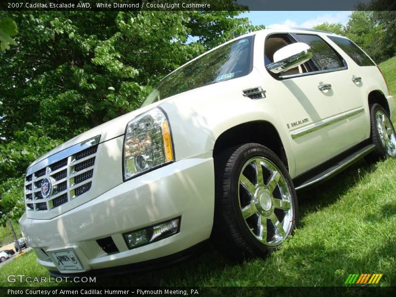 White Diamond / Cocoa/Light Cashmere 2007 Cadillac Escalade AWD