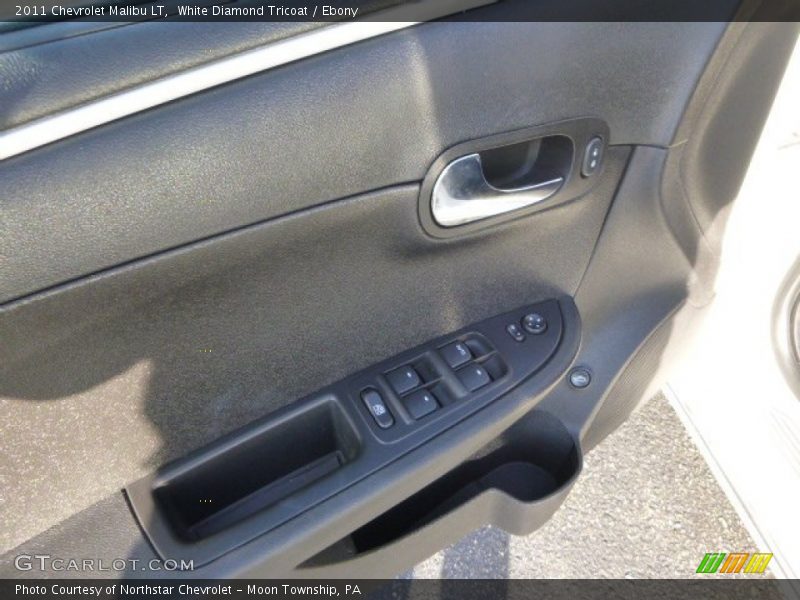 White Diamond Tricoat / Ebony 2011 Chevrolet Malibu LT
