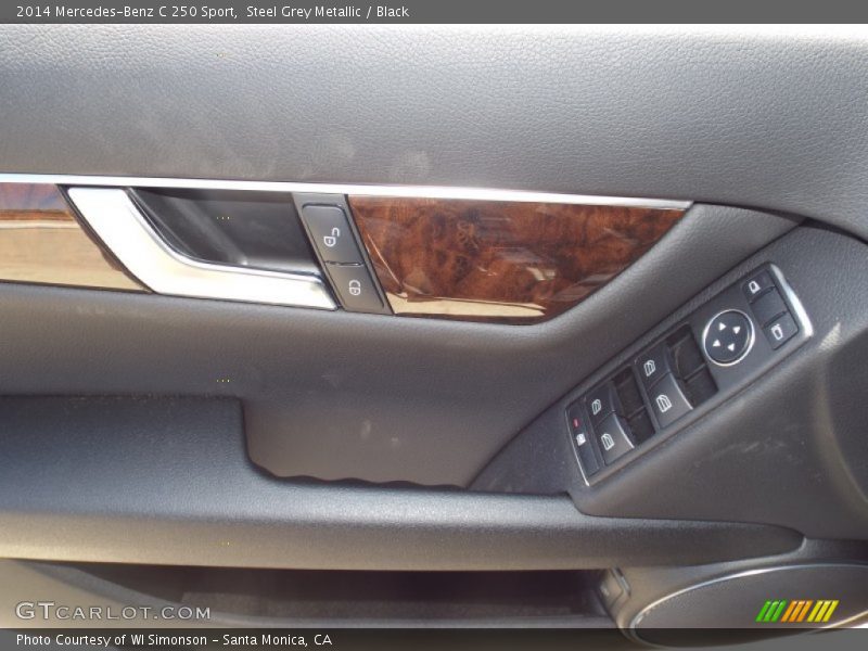 Steel Grey Metallic / Black 2014 Mercedes-Benz C 250 Sport