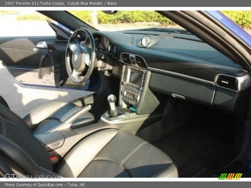 Cobalt Blue Metallic / Black 2007 Porsche 911 Turbo Coupe