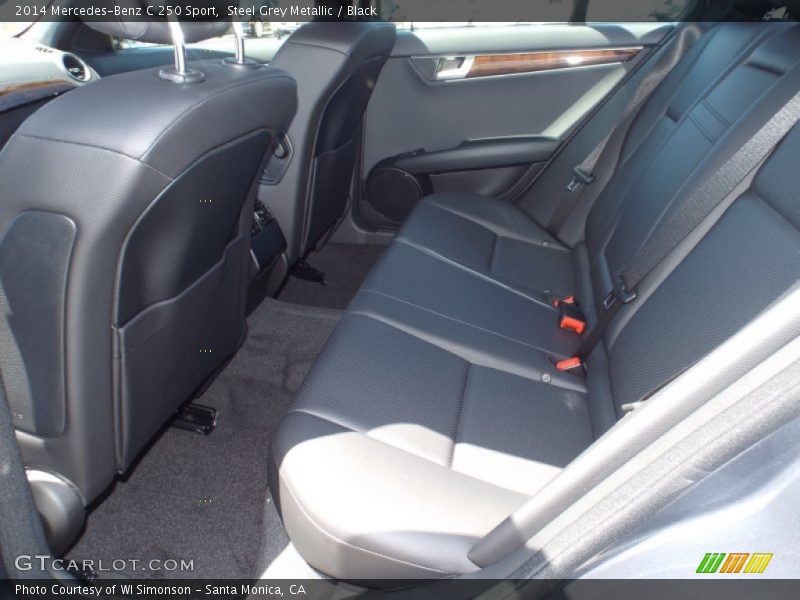 Steel Grey Metallic / Black 2014 Mercedes-Benz C 250 Sport