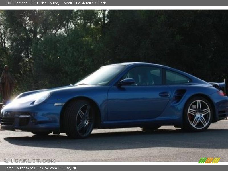 Cobalt Blue Metallic / Black 2007 Porsche 911 Turbo Coupe
