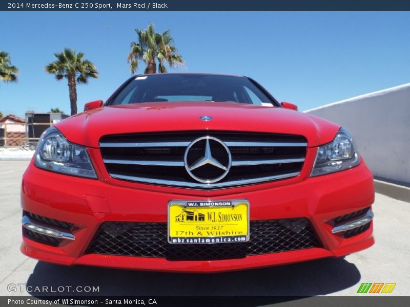 Mars Red / Black 2014 Mercedes-Benz C 250 Sport