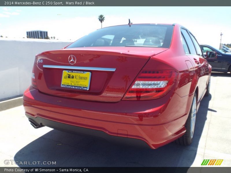 Mars Red / Black 2014 Mercedes-Benz C 250 Sport