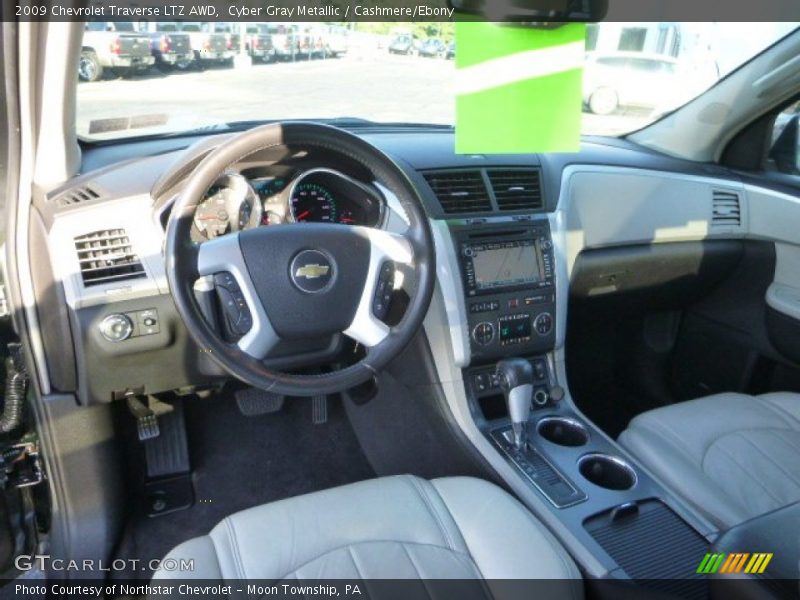 Cyber Gray Metallic / Cashmere/Ebony 2009 Chevrolet Traverse LTZ AWD