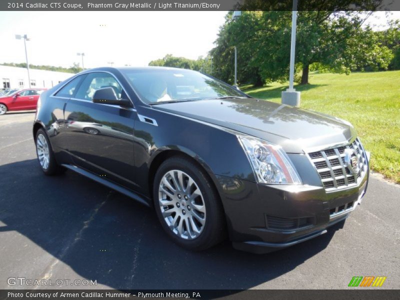 Phantom Gray Metallic / Light Titanium/Ebony 2014 Cadillac CTS Coupe