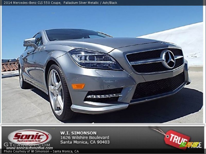 Palladium Silver Metallic / Ash/Black 2014 Mercedes-Benz CLS 550 Coupe