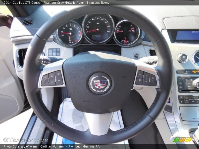 Phantom Gray Metallic / Light Titanium/Ebony 2014 Cadillac CTS Coupe