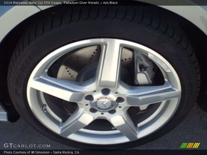 Palladium Silver Metallic / Ash/Black 2014 Mercedes-Benz CLS 550 Coupe