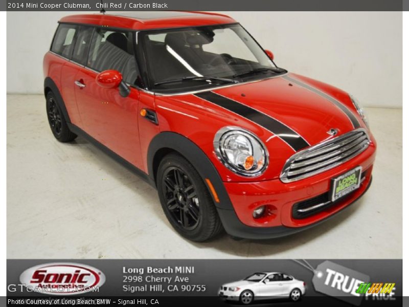 Chili Red / Carbon Black 2014 Mini Cooper Clubman