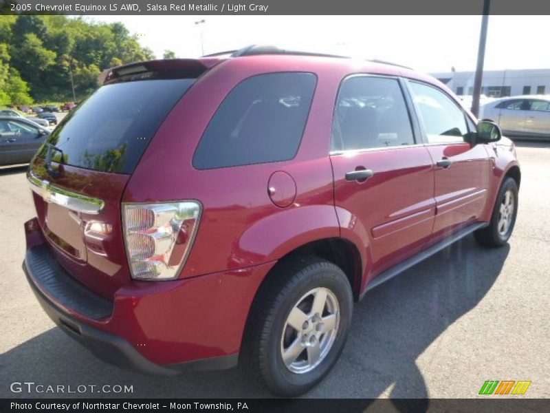 Salsa Red Metallic / Light Gray 2005 Chevrolet Equinox LS AWD