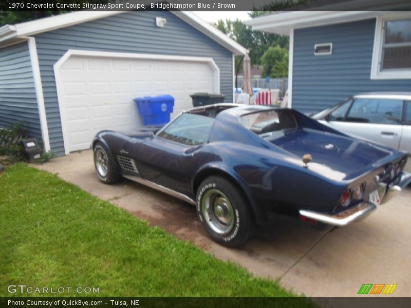 Bridgehampton Blue / Brown 1970 Chevrolet Corvette Stingray Sport Coupe