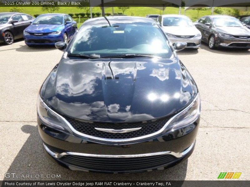 Black / Black 2015 Chrysler 200 Limited