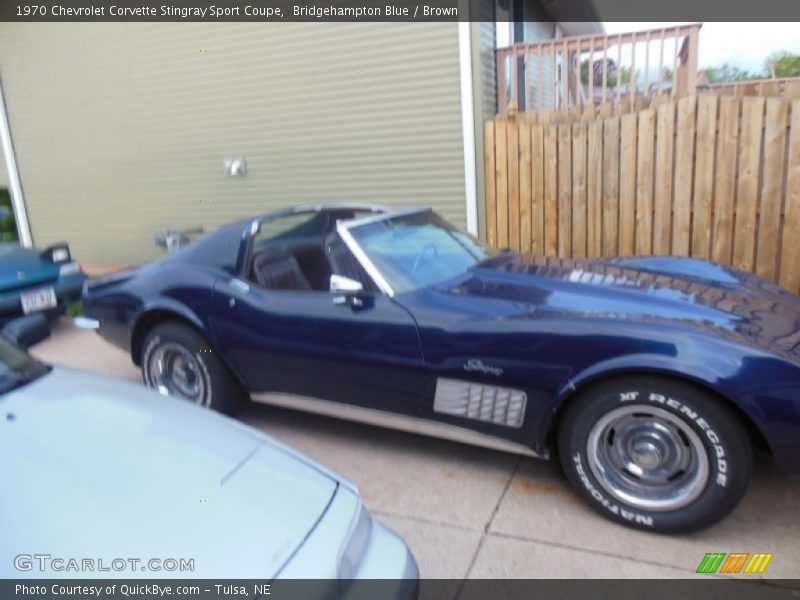 Bridgehampton Blue / Brown 1970 Chevrolet Corvette Stingray Sport Coupe