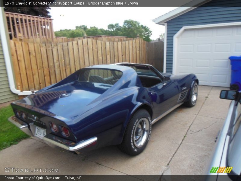 Bridgehampton Blue / Brown 1970 Chevrolet Corvette Stingray Sport Coupe