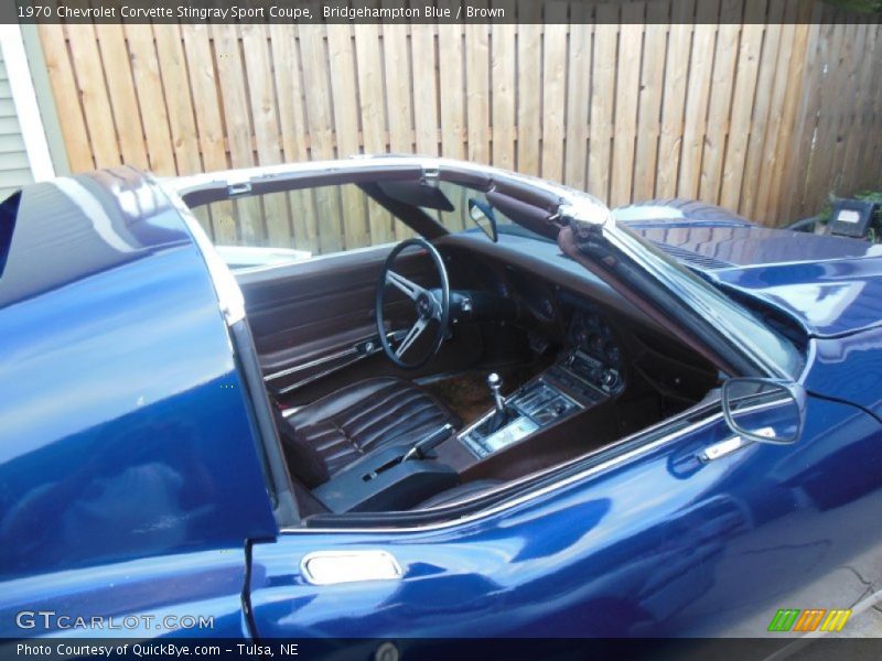 Bridgehampton Blue / Brown 1970 Chevrolet Corvette Stingray Sport Coupe