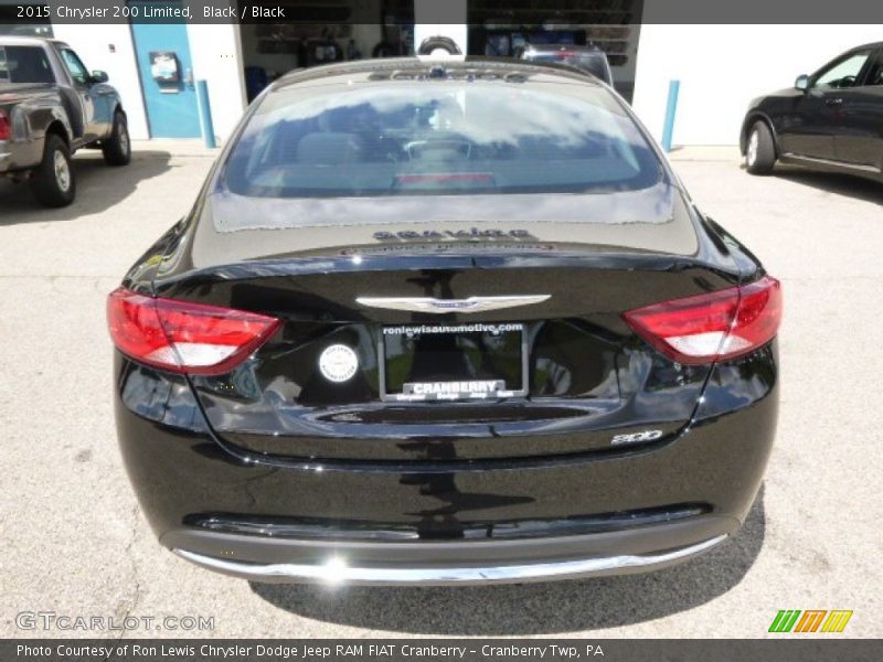 Black / Black 2015 Chrysler 200 Limited