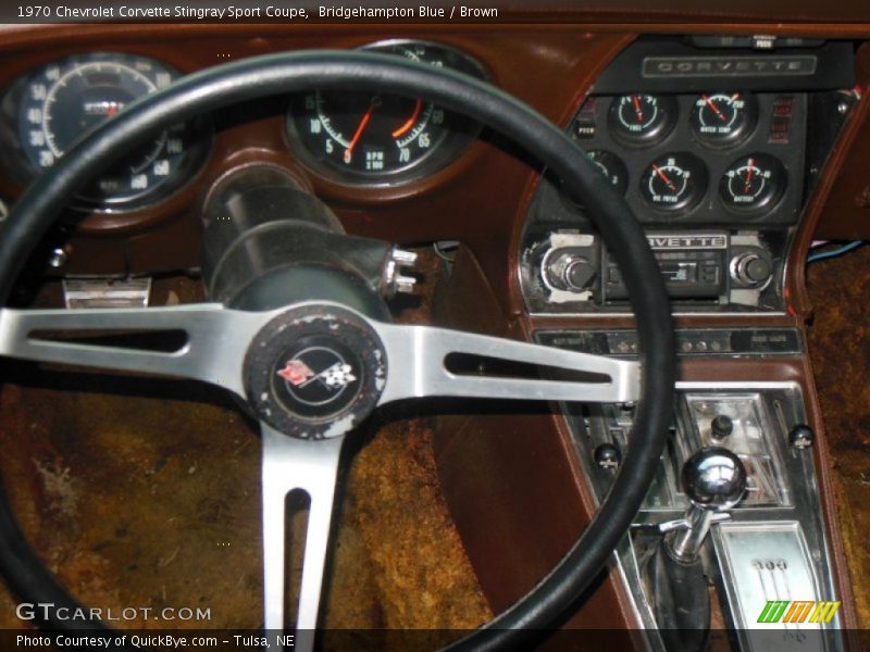 Bridgehampton Blue / Brown 1970 Chevrolet Corvette Stingray Sport Coupe