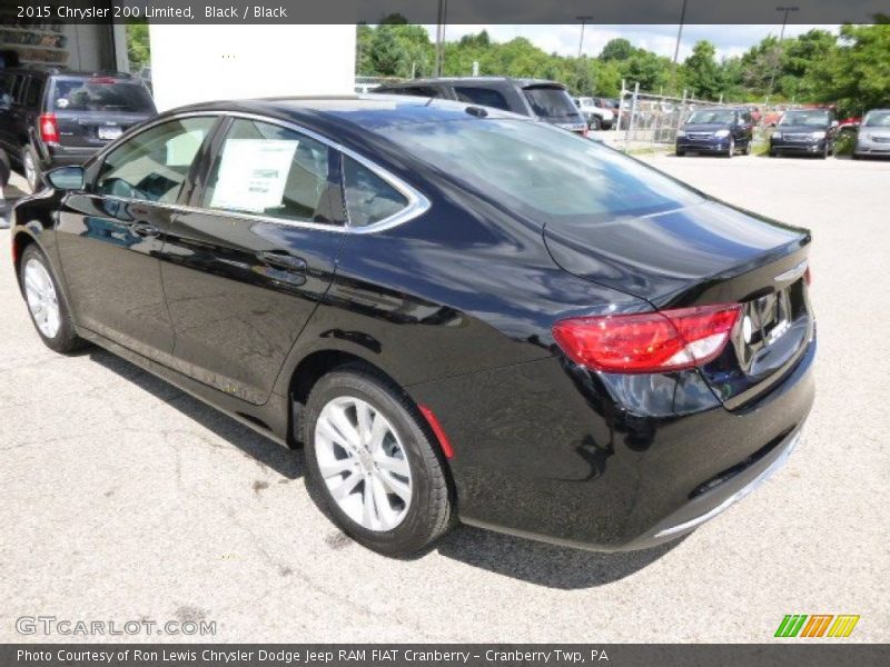Black / Black 2015 Chrysler 200 Limited