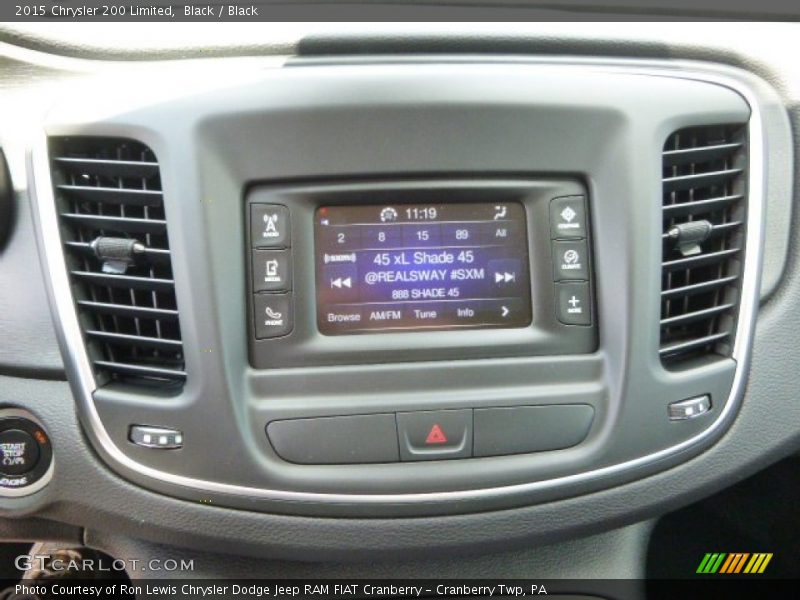 Black / Black 2015 Chrysler 200 Limited