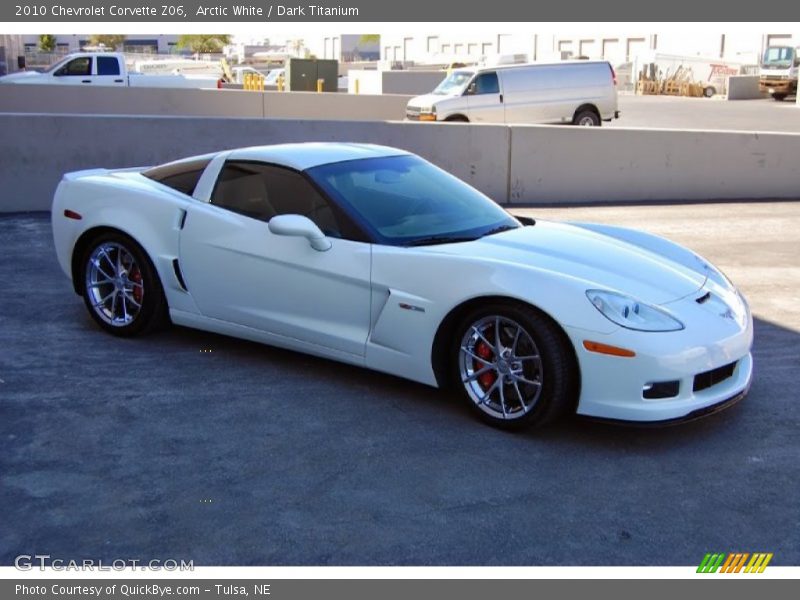 Arctic White / Dark Titanium 2010 Chevrolet Corvette Z06