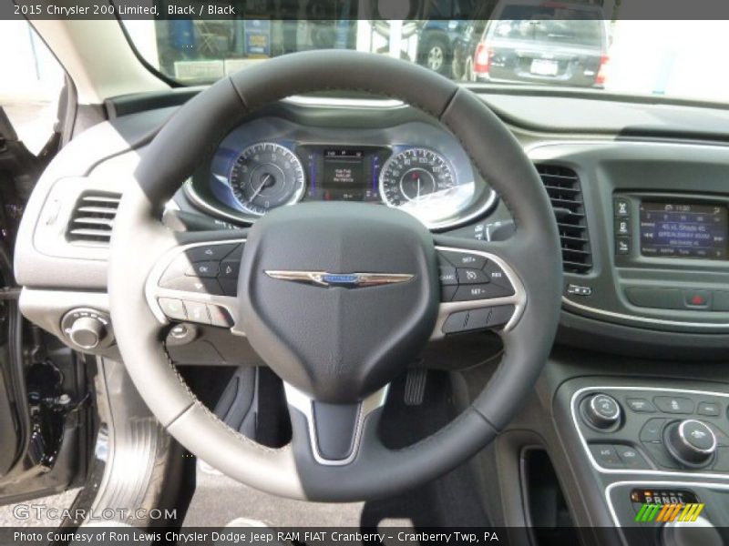 Black / Black 2015 Chrysler 200 Limited