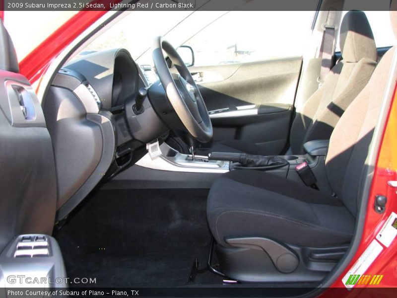 Lightning Red / Carbon Black 2009 Subaru Impreza 2.5i Sedan