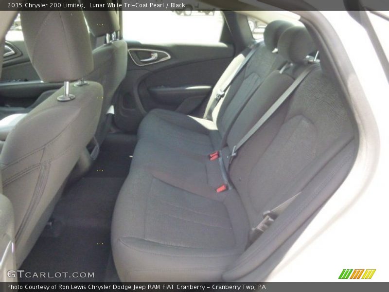 Lunar White Tri-Coat Pearl / Black 2015 Chrysler 200 Limited
