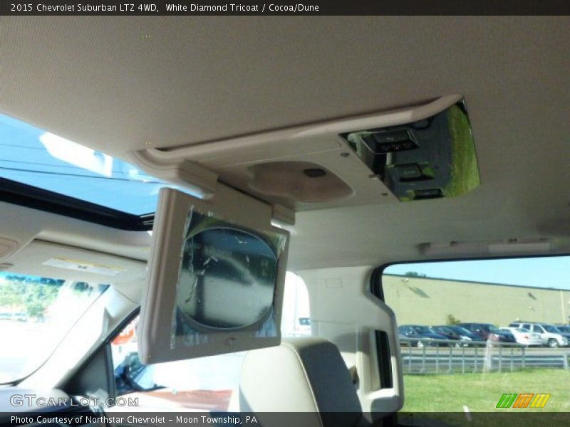 White Diamond Tricoat / Cocoa/Dune 2015 Chevrolet Suburban LTZ 4WD