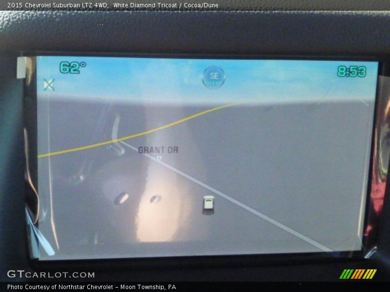 White Diamond Tricoat / Cocoa/Dune 2015 Chevrolet Suburban LTZ 4WD