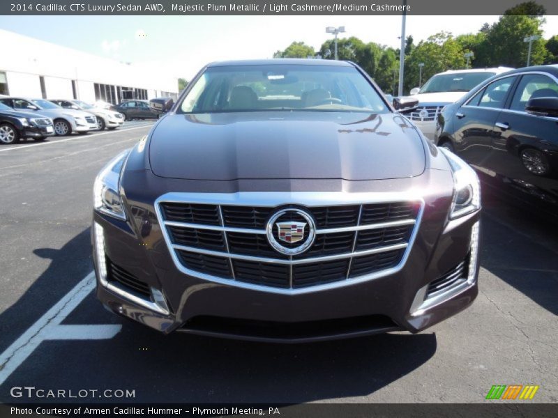 Majestic Plum Metallic / Light Cashmere/Medium Cashmere 2014 Cadillac CTS Luxury Sedan AWD