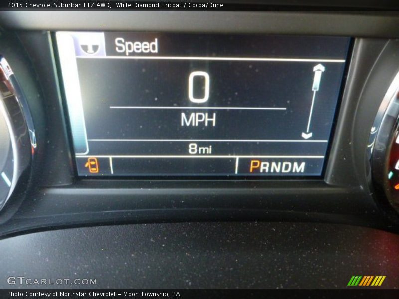 White Diamond Tricoat / Cocoa/Dune 2015 Chevrolet Suburban LTZ 4WD