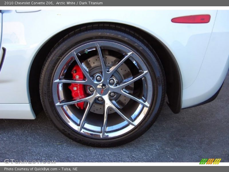 Arctic White / Dark Titanium 2010 Chevrolet Corvette Z06