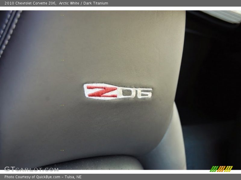 Arctic White / Dark Titanium 2010 Chevrolet Corvette Z06