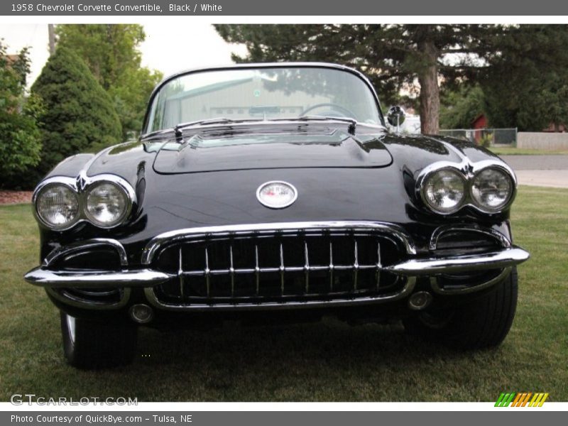 Black / White 1958 Chevrolet Corvette Convertible