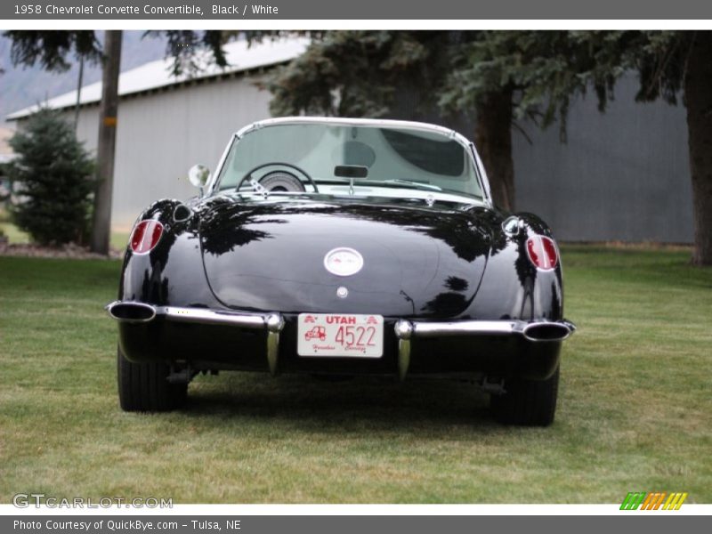 Black / White 1958 Chevrolet Corvette Convertible