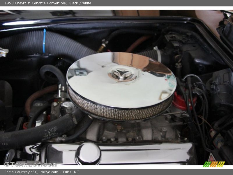 Black / White 1958 Chevrolet Corvette Convertible