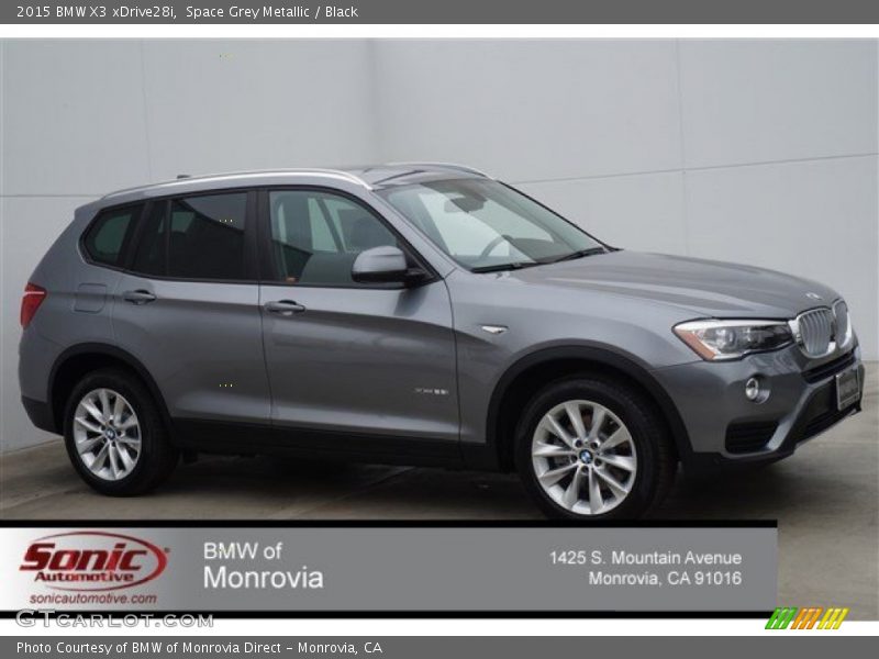Space Grey Metallic / Black 2015 BMW X3 xDrive28i