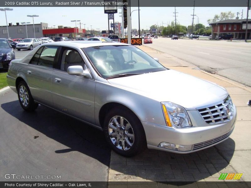 Radiant Silver / Titanium/Dark Titanium 2009 Cadillac DTS Luxury