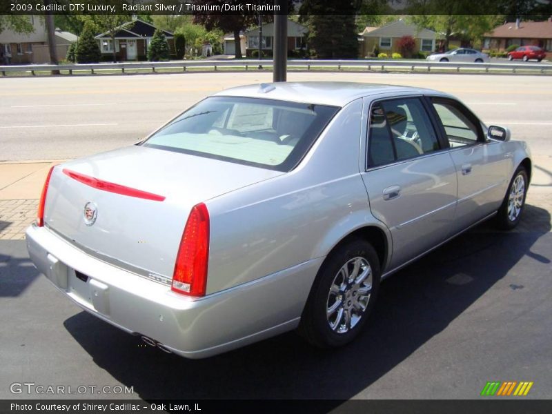 Radiant Silver / Titanium/Dark Titanium 2009 Cadillac DTS Luxury