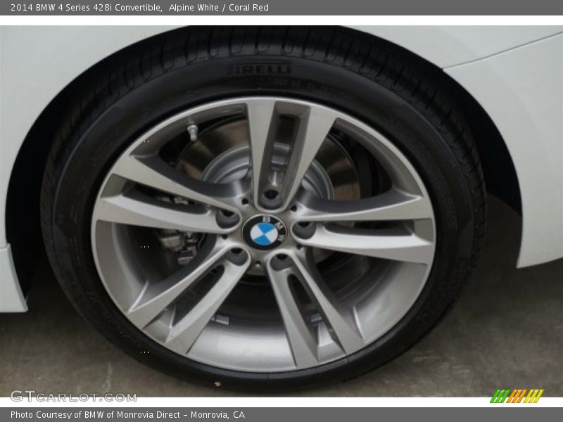 Alpine White / Coral Red 2014 BMW 4 Series 428i Convertible