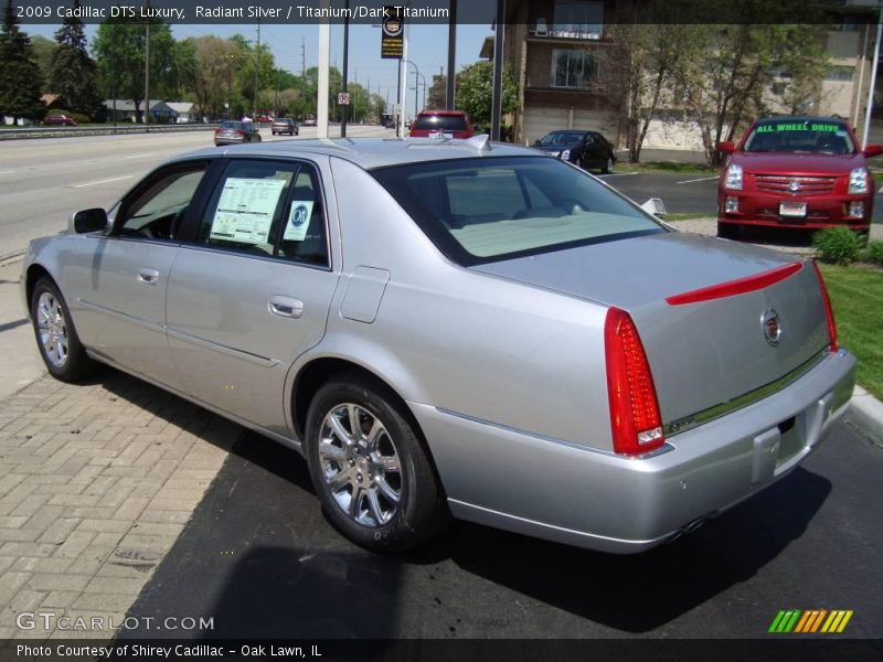 Radiant Silver / Titanium/Dark Titanium 2009 Cadillac DTS Luxury
