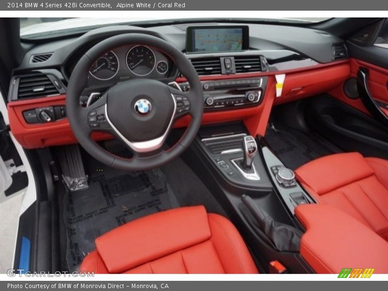  2014 4 Series 428i Convertible Coral Red Interior